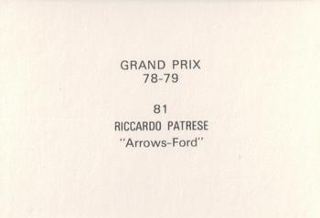 1978-79 Grand Prix  #81 Riccardo Patrese Back