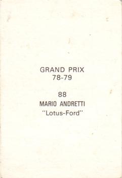 1978-79 Grand Prix  #88 Mario Andretti Back