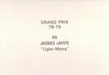 1978-79 Grand Prix  #95 Jacques Laffite Back