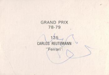 1978-79 Grand Prix  #125 Carlos Reutemann Back
