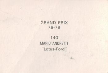 1978-79 Grand Prix  #140 Mario Andretti Back