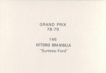 1978-79 Grand Prix  #146 Vittorio Brambilia Back