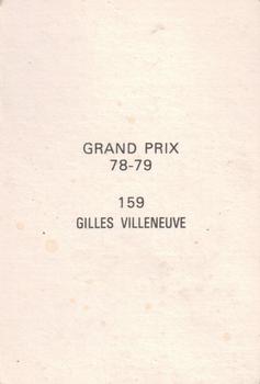 1978-79 Grand Prix  #159 Gilles Villeneuve Back