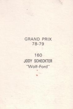 1978-79 Grand Prix  #160 Jody Scheckter Back