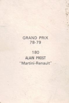 1978-79 Grand Prix  #180 Alain Prost Back