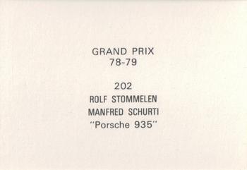 1978-79 Grand Prix  #202 Rolf Stommelen / Manfred Schurti Back