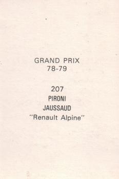 1978-79 Grand Prix  #207 Didier Pironi / Jean Pierre Jassaud Back