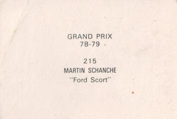 1978-79 Grand Prix  #215 Martin Schanche Back