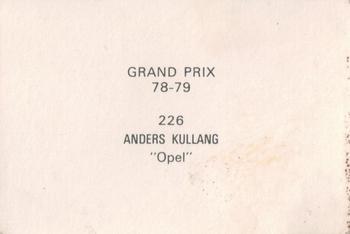 1978-79 Grand Prix  #226 Anders Kullang Back
