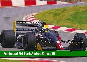 1992 Grid Formula 1 #14 Fondmetal/Chiesa Front