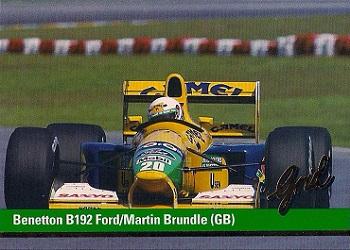 1992 Grid Formula 1 #19 Benetton/Brundle Front