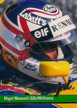 1992 Grid Formula 1 #71 Nigel Mansell Front