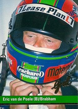 1992 Grid Formula 1 #73 Eric van de Poele Front