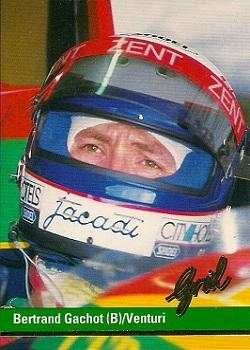 1992 Grid Formula 1 #94 Bertrand Gachot Front