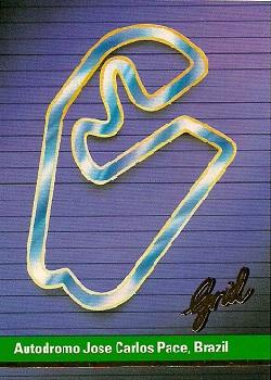 1992 Grid Formula 1 #118 Brazil Track Front
