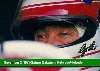 1992 Grid Formula 1 #199 November 3, 1991/Nakajima/Adelaide Front