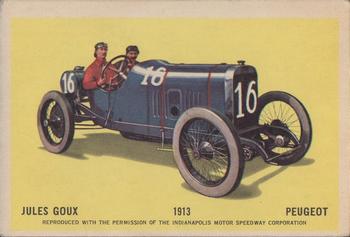 1960 Parkhurst Hawes Wax Indianapolis Speedway Winners (V338-2) #3 Jules Goux Front