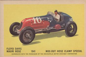 1960 Parkhurst Hawes Wax Indianapolis Speedway Winners (V338-2) #29 Floyd Davis / Mauri Rose Front