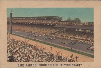 1960 Parkhurst Hawes Wax Indianapolis Speedway Winners (V338-2) #50 Parade Lap Front