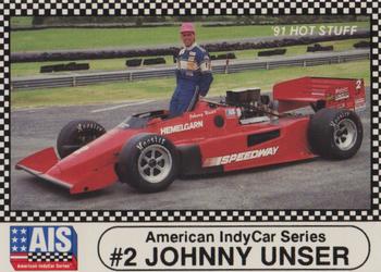 1991 Langenberg Hot Stuff American IndyCar Series #4 Johnny Unser Front