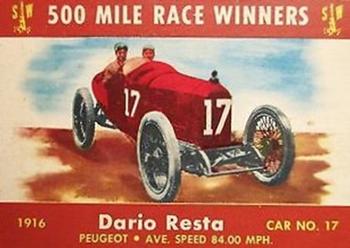 1954 Stark and Wetzel Indy Winners #1916 Dario Resta Front