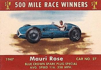 1954 Stark and Wetzel Indy Winners #1947 Mauri Rose Front