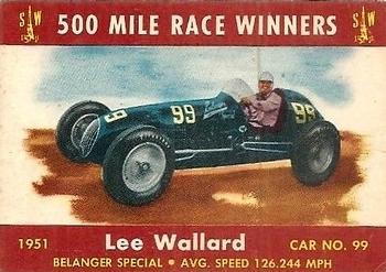 1954 Stark and Wetzel Indy Winners #1951 Lee Wallard Front