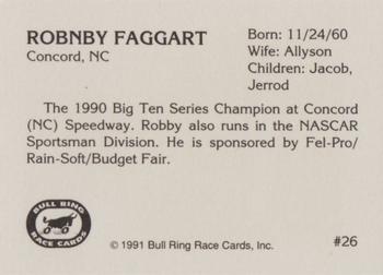 1991 Bull Ring #26 Robby Faggart Back