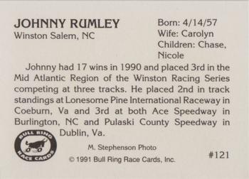 1991 Bull Ring #121 Johnny Rumley Back