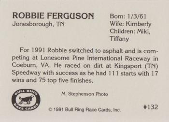 1991 Bull Ring #132 Robbie Ferguson Back
