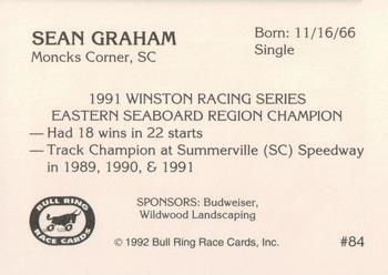 1992 Bull Ring #84 Sean Graham Back