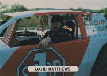 1992 Corter Selinsgrove and Clinton County Speedways #33 David Matthews Front
