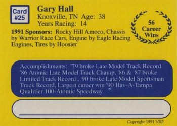 1991 Volunteer Racing Dirt Trax #25 Gary Hall's Car Back
