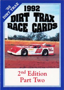 1992 Volunteer Racing Dirt Trax #51 Cover, Part Two Front