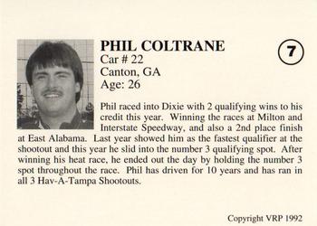 1992 Volunteer Racing Hav-A-Tampa #7 Phil Coltrane's Car Back