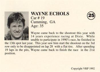 1992 Volunteer Racing Hav-A-Tampa #25 Wayne Echols' Car Back