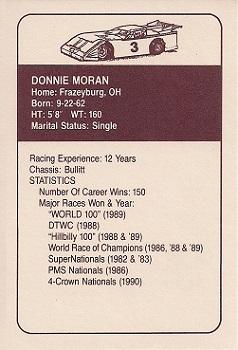 1991 JAGS #3 Donnie Moran Back