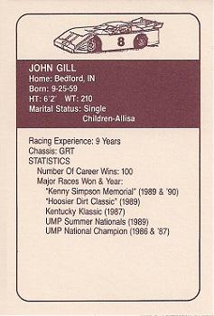 1991 JAGS #8 John Gill Back