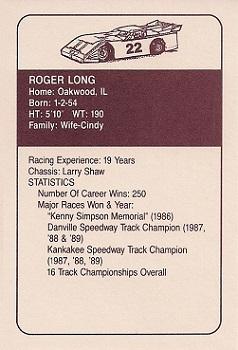 1991 JAGS #22 Roger Long Back