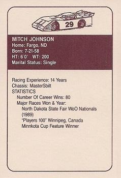 1991 JAGS #29 Mitch Johnson Back