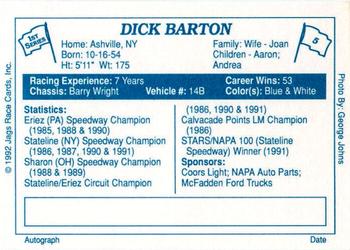 1992 JAGS #5 Dick Barton Back