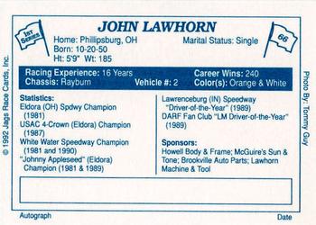 1992 JAGS #66 John Lawhorn Back