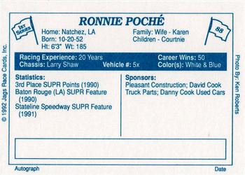 1992 JAGS #88 Ronnie Poche Back