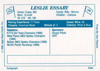 1992 JAGS #158 Leslie Essary Back