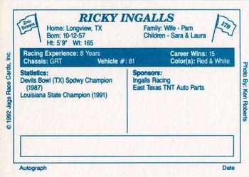 1992 JAGS #178 Ricky Ingalls Back