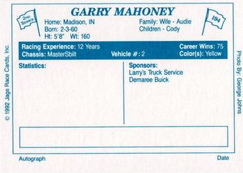 1992 JAGS #194 Garry Mahoney Back