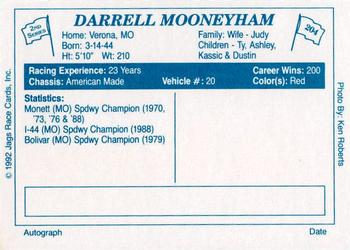 1992 JAGS #204 Darrell Mooneyham Back