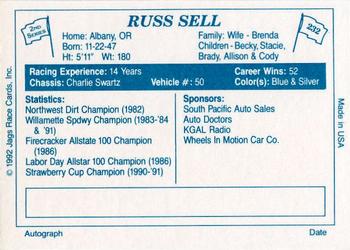 1992 JAGS #232 Russ Sell Back