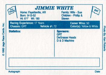 1992 JAGS #247 Jimmie White Back