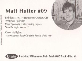 1995 JSK Iceman Supercar Series #NNO Matt Hutter Back